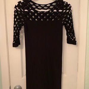 Bebe black bandage dress